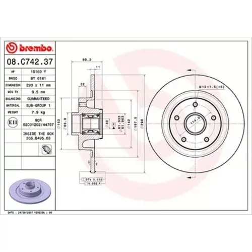 Brzdový kotúč MAGNETI MARELLI 360406162100