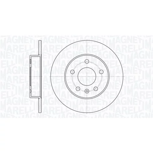 Brzdový kotúč MAGNETI MARELLI 361302040141