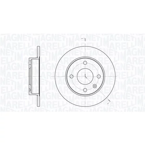 Brzdový kotúč MAGNETI MARELLI 361302040227