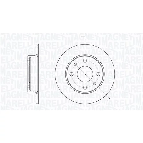 Brzdový kotúč MAGNETI MARELLI 361302040700