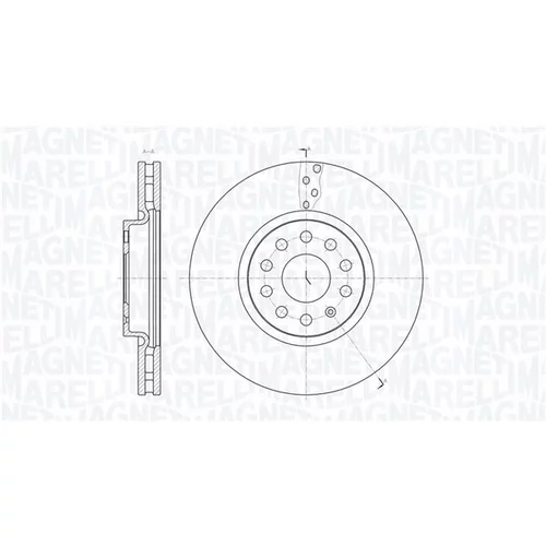 Brzdový kotúč MAGNETI MARELLI 361302040770
