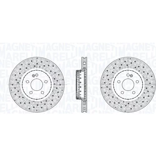 Brzdový kotúč MAGNETI MARELLI 361302040889