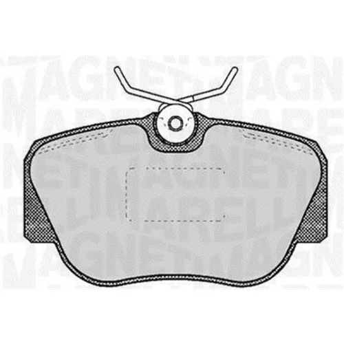 Sada brzdových platničiek kotúčovej brzdy MAGNETI MARELLI 363916060305
