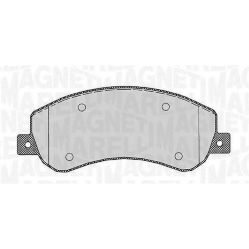 Sada brzdových platničiek kotúčovej brzdy MAGNETI MARELLI 363916060645