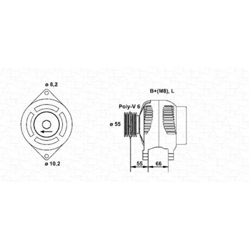 Alternátor 943354075010 (MAGNETI MARELLI)