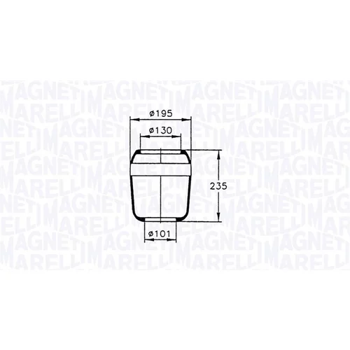 Mech pneumatického pruženia MAGNETI MARELLI 030607020034