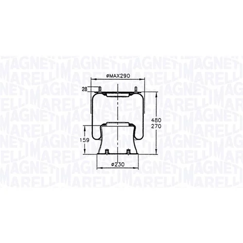 Mech pneumatického pruženia MAGNETI MARELLI 030607020100