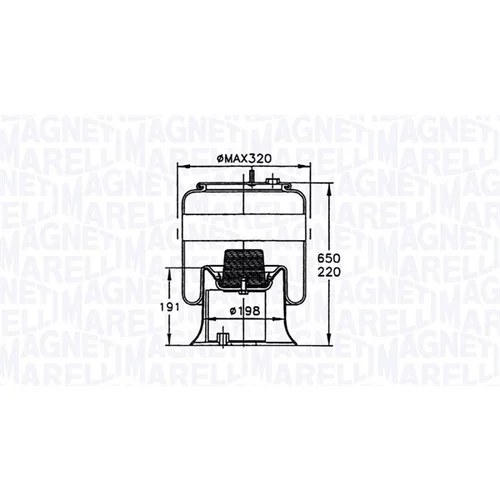 Mech pneumatického pruženia MAGNETI MARELLI 030607020117