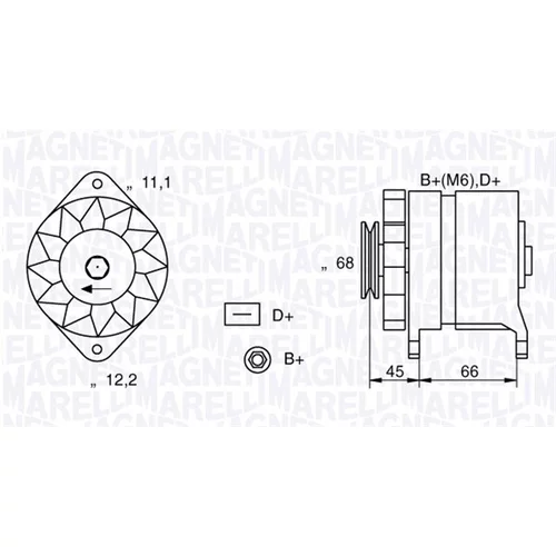 Alternátor MAGNETI MARELLI 063321112010