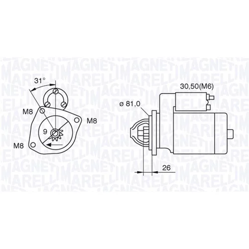 Štartér MAGNETI MARELLI 063522230130