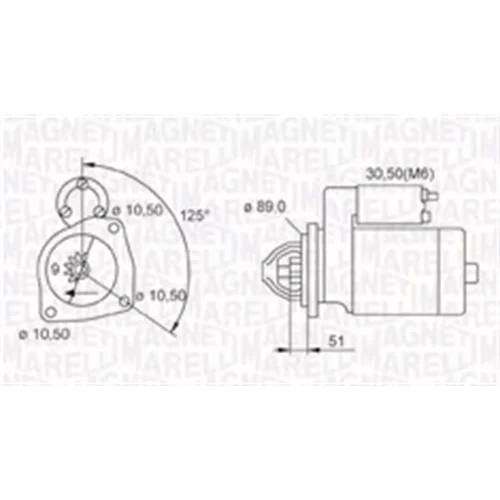 Štartér MAGNETI MARELLI 063721112010