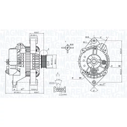 Alternátor 063734274010 (MAGNETI MARELLI)