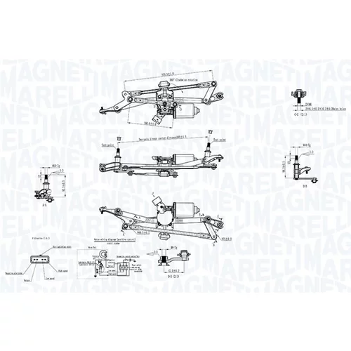 Systém čistenia skiel 064351738010 (MAGNETI MARELLI) - obr. 1