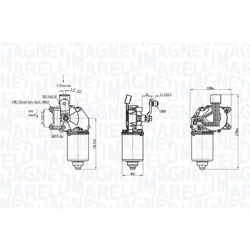 Motor stieračov 064377300010 (MAGNETI MARELLI) - obr. 2