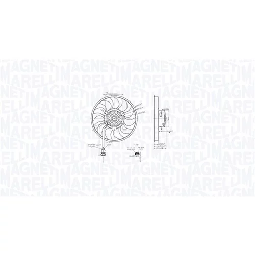 Ventilátor chladenia motora 069422888010 (MAGNETI MARELLI)