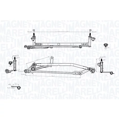 Mechanizmus stieračov 085570741010 (MAGNETI MARELLI) - obr. 2