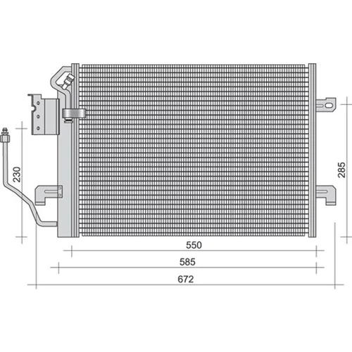 Kondenzátor klimatizácie MAGNETI MARELLI 350203261000