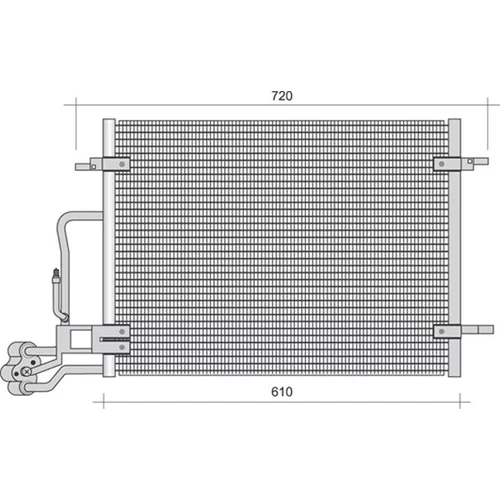 Kondenzátor klimatizácie MAGNETI MARELLI 350203368000