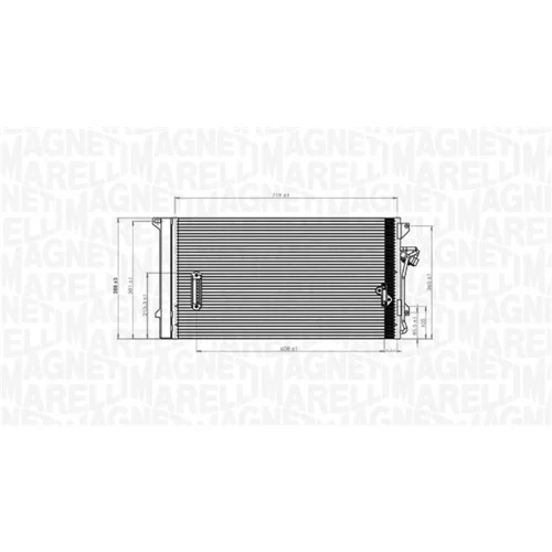 Kondenzátor klimatizácie 350203743000 (MAGNETI MARELLI) - obr. 1