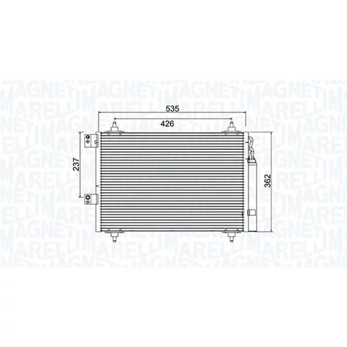 Kondenzátor klimatizácie MAGNETI MARELLI 350203936000