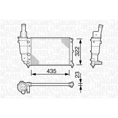 Chladič motora MAGNETI MARELLI 350213113003
