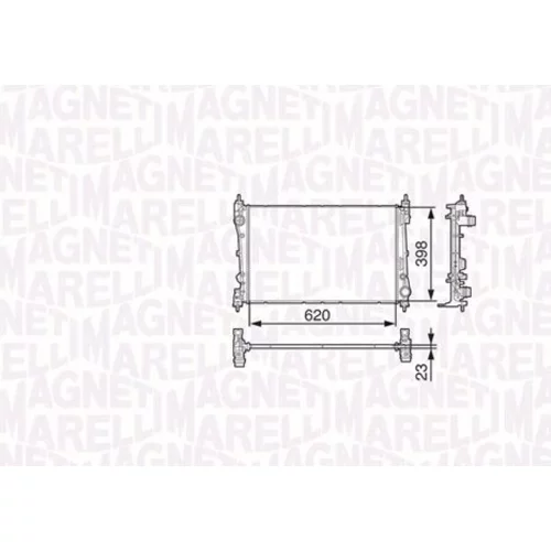 Chladič motora MAGNETI MARELLI 350213131600