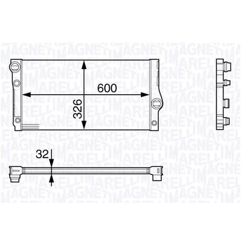 Chladič motora MAGNETI MARELLI 350213140600