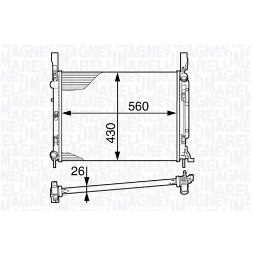Chladič motora MAGNETI MARELLI 350213142400