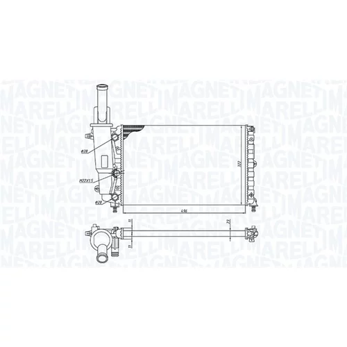 Chladič motora 350213171200 (MAGNETI MARELLI) - obr. 1