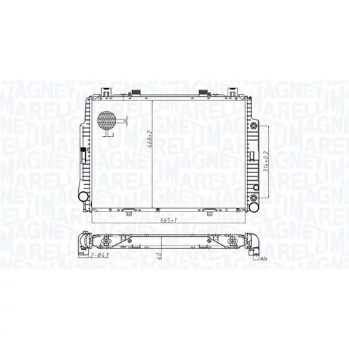 Chladič motora 350213174700 (MAGNETI MARELLI) - obr. 1
