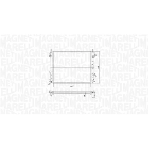 Chladič motora 350213182200 (MAGNETI MARELLI) - obr. 1
