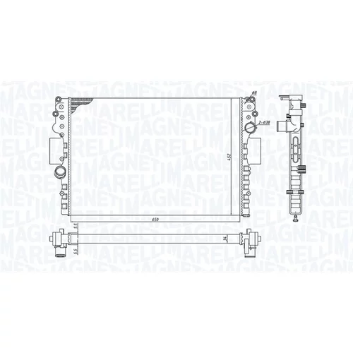 Chladič motora 350213183800 (MAGNETI MARELLI) - obr. 1