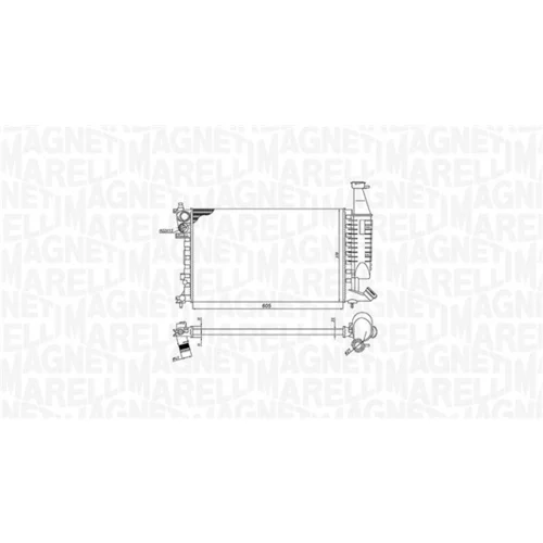 Chladič motora 350213186400 (MAGNETI MARELLI) - obr. 1
