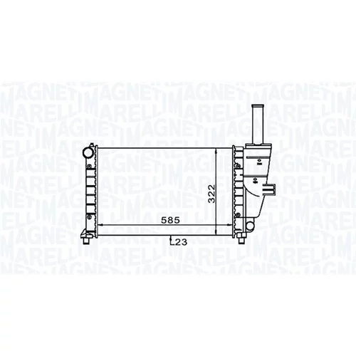 Chladič motora MAGNETI MARELLI 350213187100