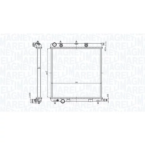 Chladič motora 350213819000 (MAGNETI MARELLI)