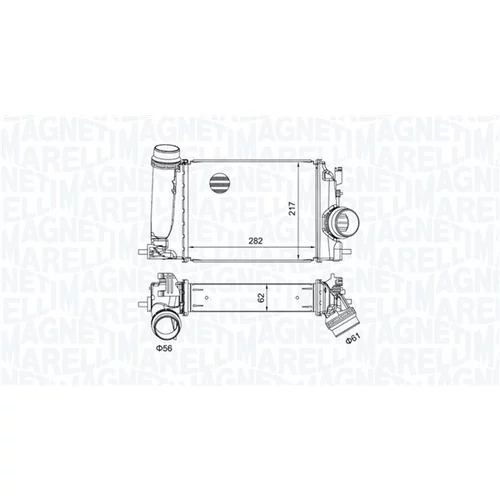 Chladič plniaceho vzduchu 351319205480 (MAGNETI MARELLI) - obr. 1