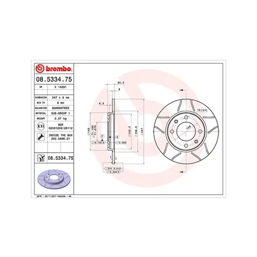 Brzdový kotúč MAGNETI MARELLI 360406018305