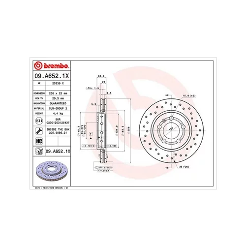 Brzdový kotúč MAGNETI MARELLI 360406111402