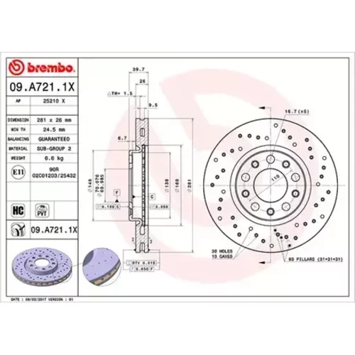 Brzdový kotúč MAGNETI MARELLI 360406142002