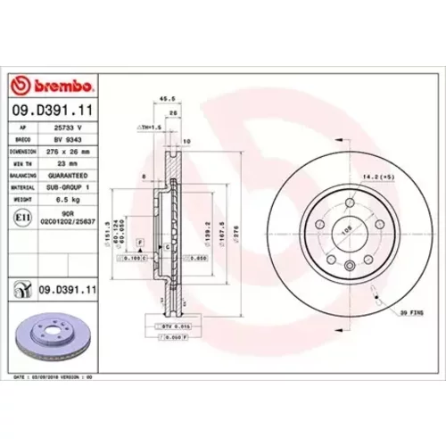 Brzdový kotúč MAGNETI MARELLI 360406167201