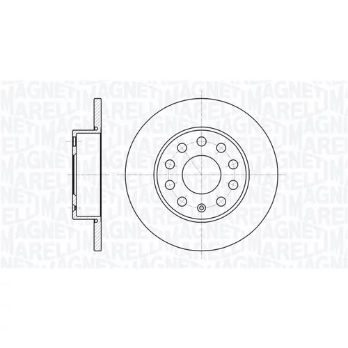 Brzdový kotúč MAGNETI MARELLI 361302040117