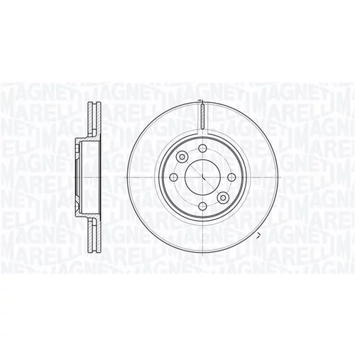 Brzdový kotúč MAGNETI MARELLI 361302040162