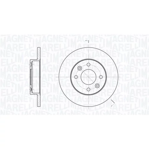 Brzdový kotúč MAGNETI MARELLI 361302040191