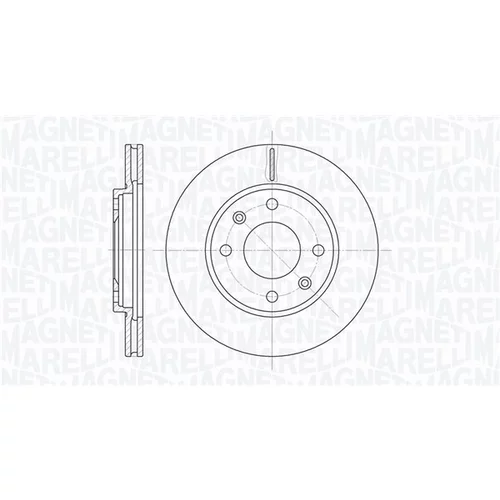 Brzdový kotúč MAGNETI MARELLI 361302040244