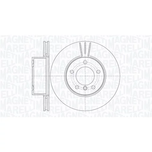 Brzdový kotúč MAGNETI MARELLI 361302040678