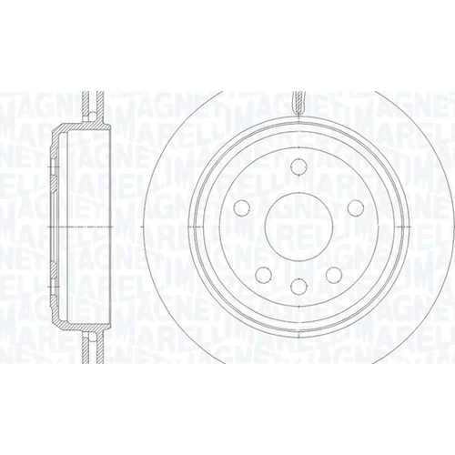 Brzdový kotúč MAGNETI MARELLI 361302040884