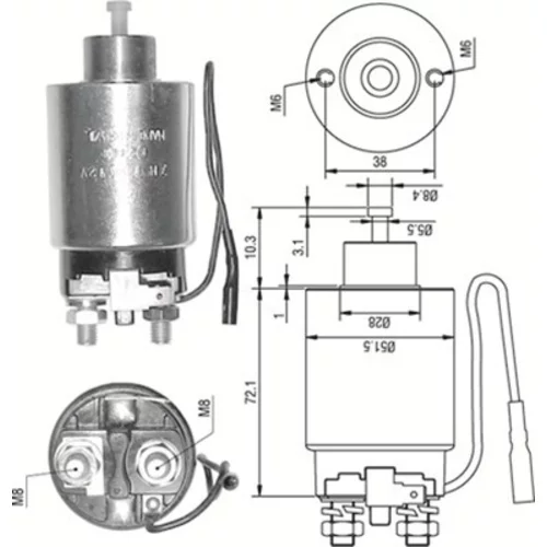 Elektromagnetický spínač pre štartér MAGNETI MARELLI 940113050291