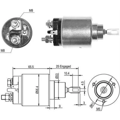 Elektromagnetický spínač pre štartér MAGNETI MARELLI 940113050448