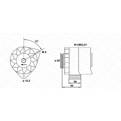 Alternátor MAGNETI MARELLI 943356202010