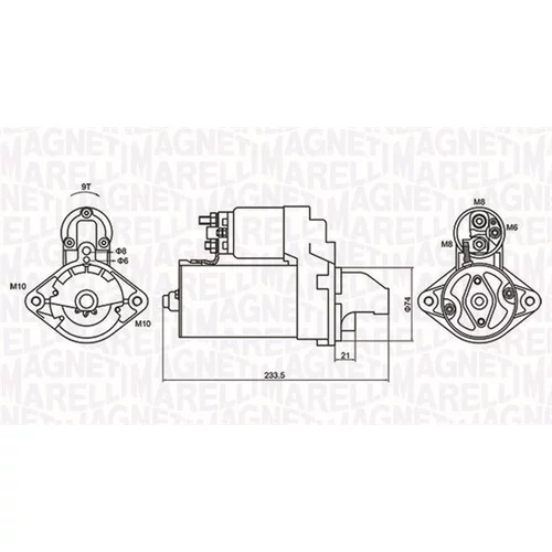 Štartér 063721406010 (MAGNETI MARELLI) - obr. 1